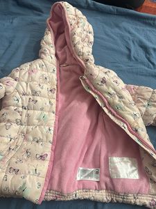 Beautiful butterfly print pink jacket