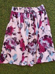 Floral Print Skirt