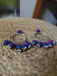 Oversized Ethnic Beaded Danglers