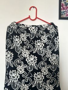 Floral Print Maxi Skirt (with Free Bracelet)