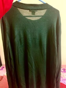 H&amp;M Emerald Green Sequens Sweater Top