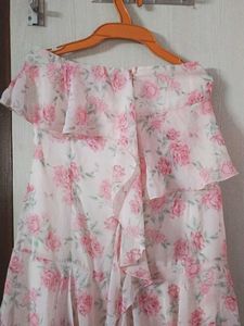 Floral Off-Shoulder Dress| Tube Dress