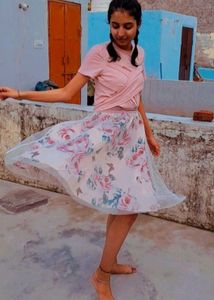 Floral Tulle Skirt Set