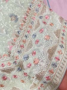 Partywear Pure Georgette Sari