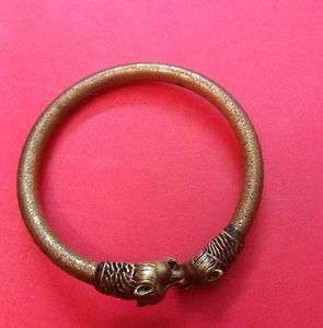Vintage Lion Head Bangle Bracelet