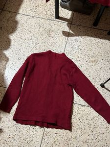 Maroon Cardigan