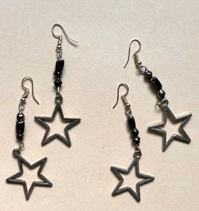 y2k beaded star earrings