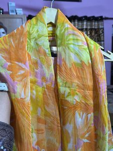 Printed Suit With Dupatta