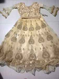 Elegant Gold Embroidered Lehenga Choli