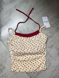 Floral Halter Crop Top