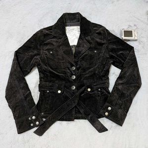 Velvet Belted Jacket