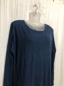 Hica De Fuego Blue Long Sleeve Top