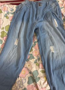 Women Pure Cotton Mom Fit Jeans