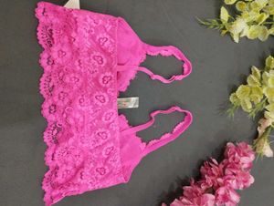 Hot Pink Lace Bralette✨