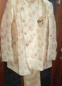 Floral Print Angrakha Style Sherwani