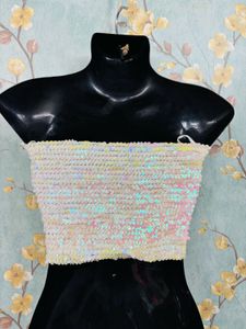 Y2k Sequin Tube Top