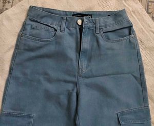 Cargo High Waist Jeans