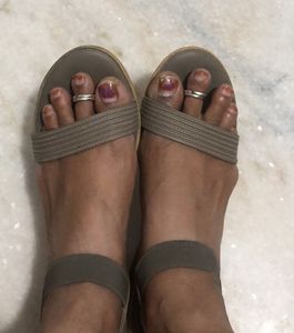 Mochi Grey Colour Flip flops