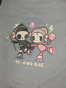 Blue Graphic Print Top