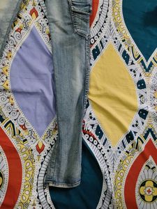 Blue Denim Vintage Cargo Pants