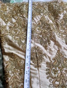 Elegant Gold Embroidered Lehenga Set