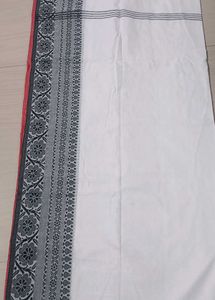 Begumpuri Red ♥️ Black 🖤 Pure Cotton Saree