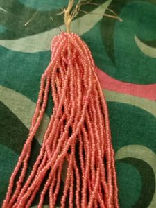 beautiful pink breads chains 20 rows