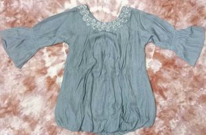 Blue Bell Sleeve Top