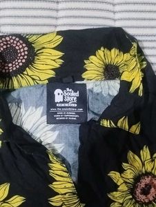 Cute Button Up Crop Shirt