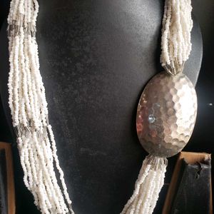 White Beads Necklace