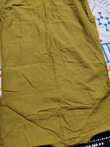 Kalkaram Studio Men Olive Green Cotton Kurta