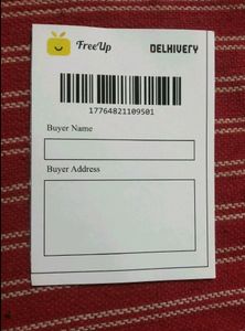 Courier Bag With Sticky Label