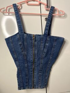 Denim Corset