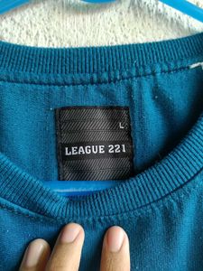 Blue Graphic Print Sweatshirt