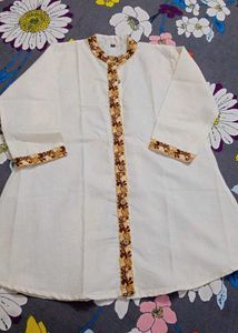 Embroidered Kurti Tunic Top