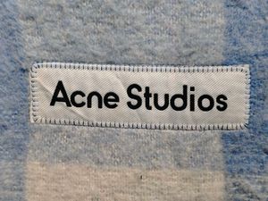 Acne Studios Blue Check Scarf