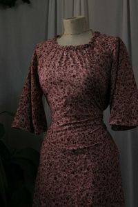 Floral Pink Midi Dress