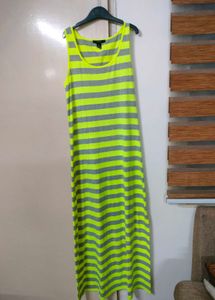Striped Maxi Dress (M)
