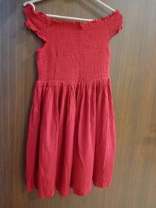 Red Off-Shoulder Short Dress
