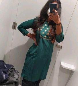 Green Kurti From Zudio