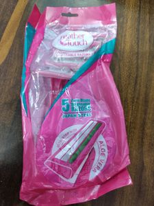 Pack Of 5 Vi-john Feather Touch Razor