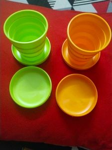 Kids Travelling Glass 🍷 2 Pc Combo
