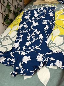 office wear Blue printed kurta set