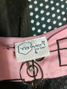 Cute Pink Flared Sleeve Top