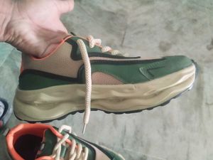 Stylish Green Sneakers