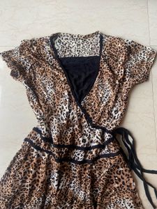 SALE! Y2k vintage leopard print dress