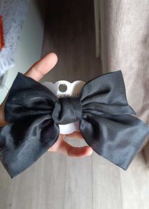 Black Bow Hair Clip