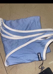 Blue Crop Top