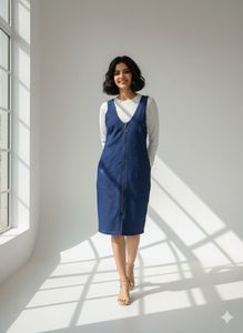 Denim Dress and T-shirt