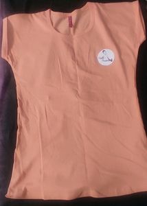 NEW Comfortable T-SHIRT in Shade Of peach